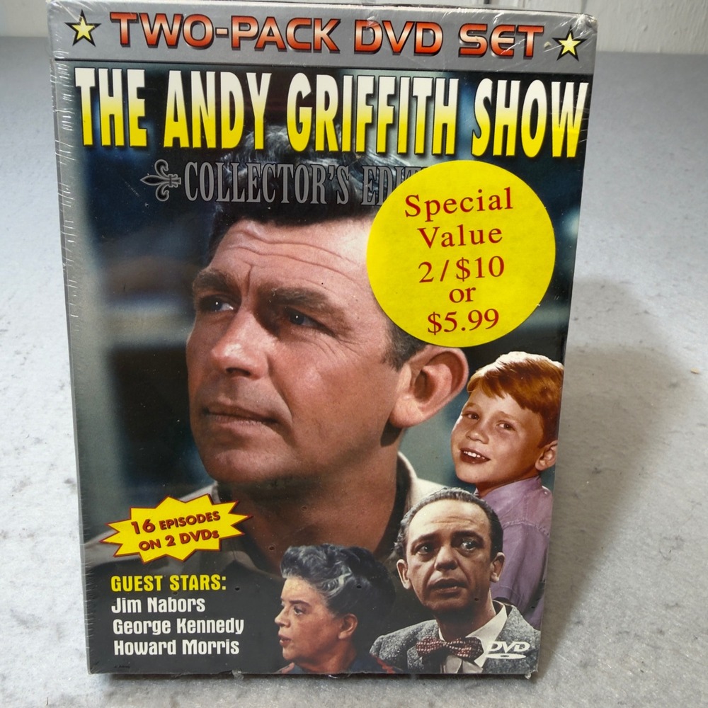 The Andy Griffith Show Collector's Edition 2-Pack DVD Set 16 Episodes New Sealed